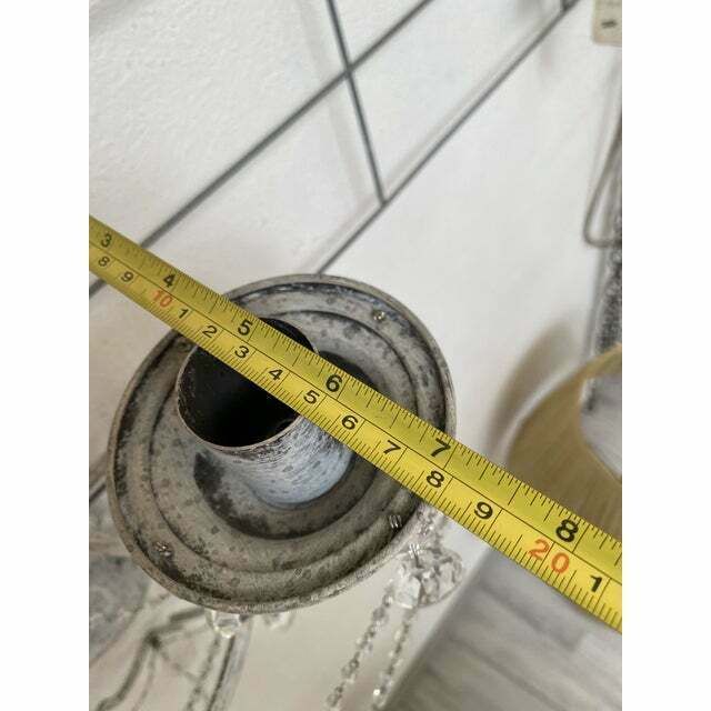 Contemporary Florentine Wrought Iron Wall Lamp With Crystals photo vintage