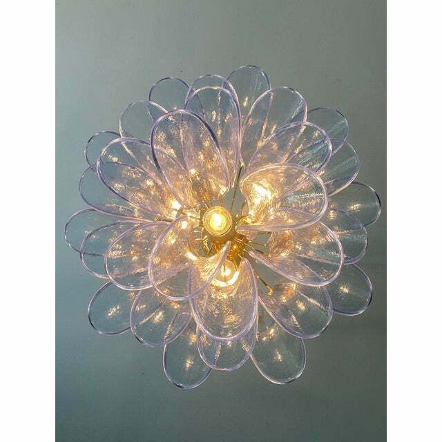 7192.0 Contemporary Blue “Selle” Murano Glass Chandelier photo
