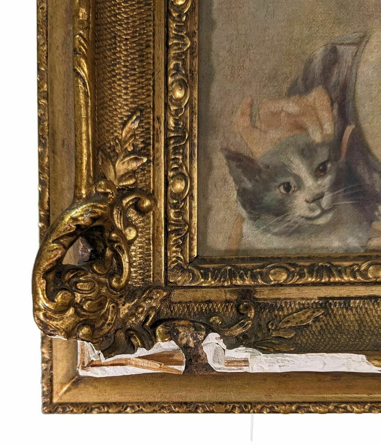 Oil On Canvas Portrait Of An Elegant Ear Frame photo Art