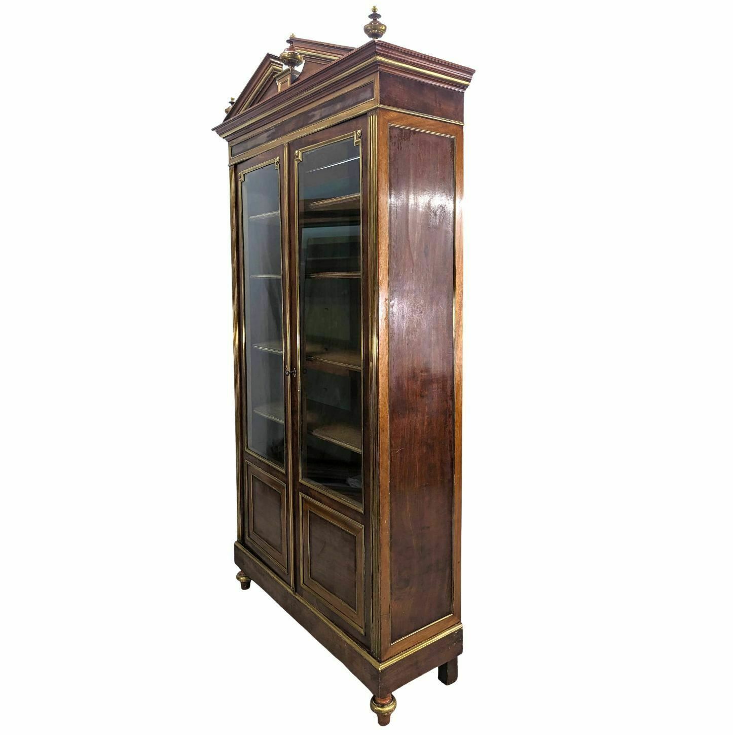 Louis XVI Style Mahogany Bookcase, 19th Century photo for sale