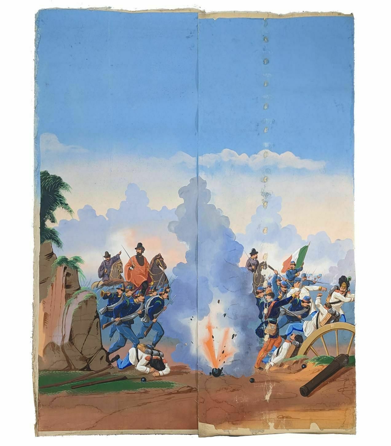Wallpaper Mounted On Canvas 19th Century Military Scenes