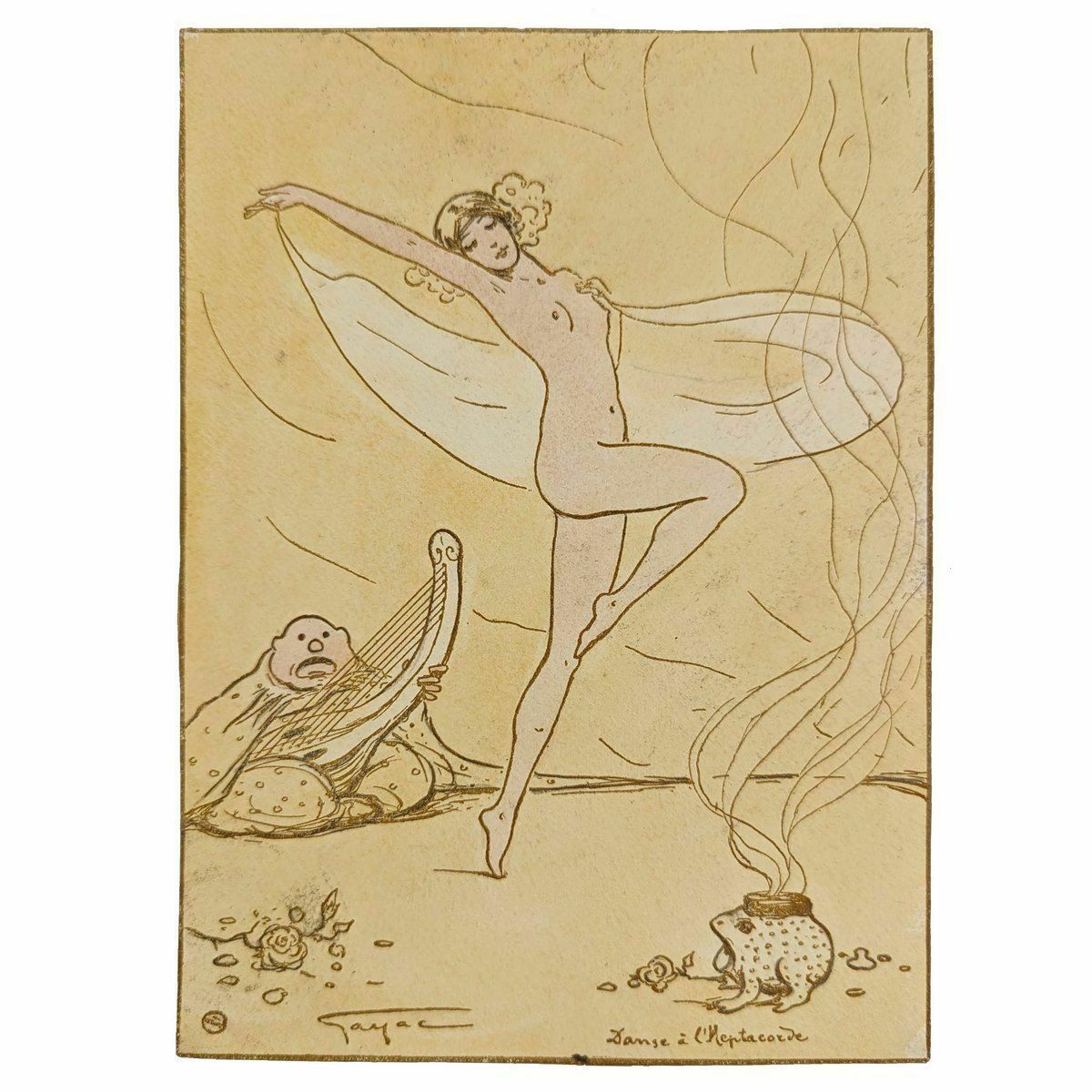 Lithograph Series Illustrator Ernest Gayac (1870 1942) photo furniture