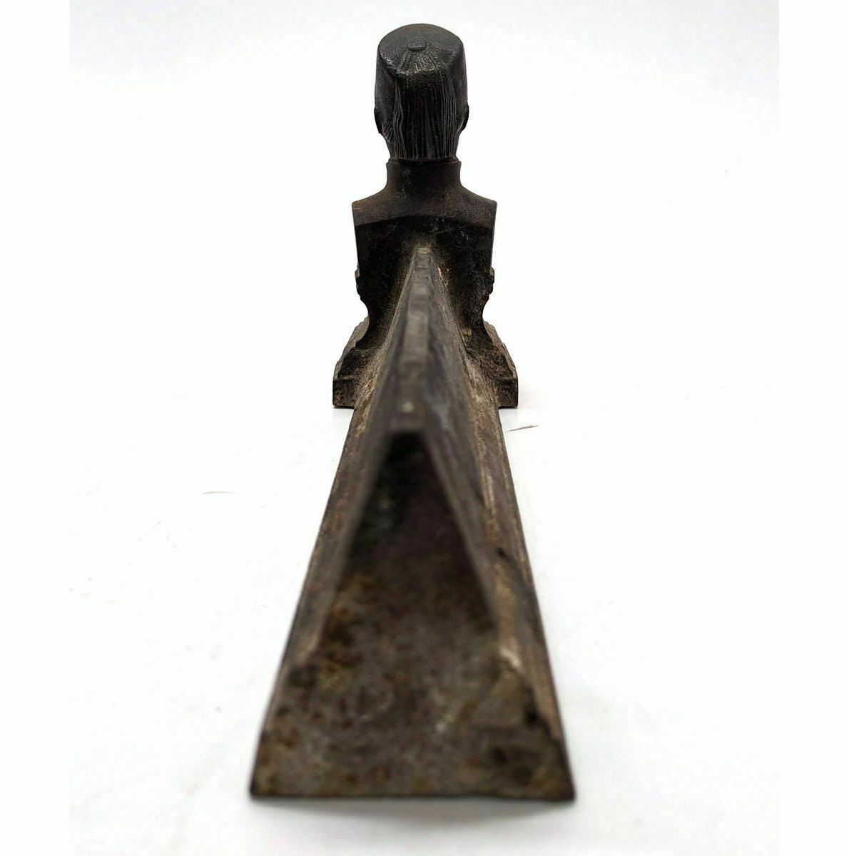 Pair Of Small Cast Iron Andirons With Mamelukes photo Home Fixtures