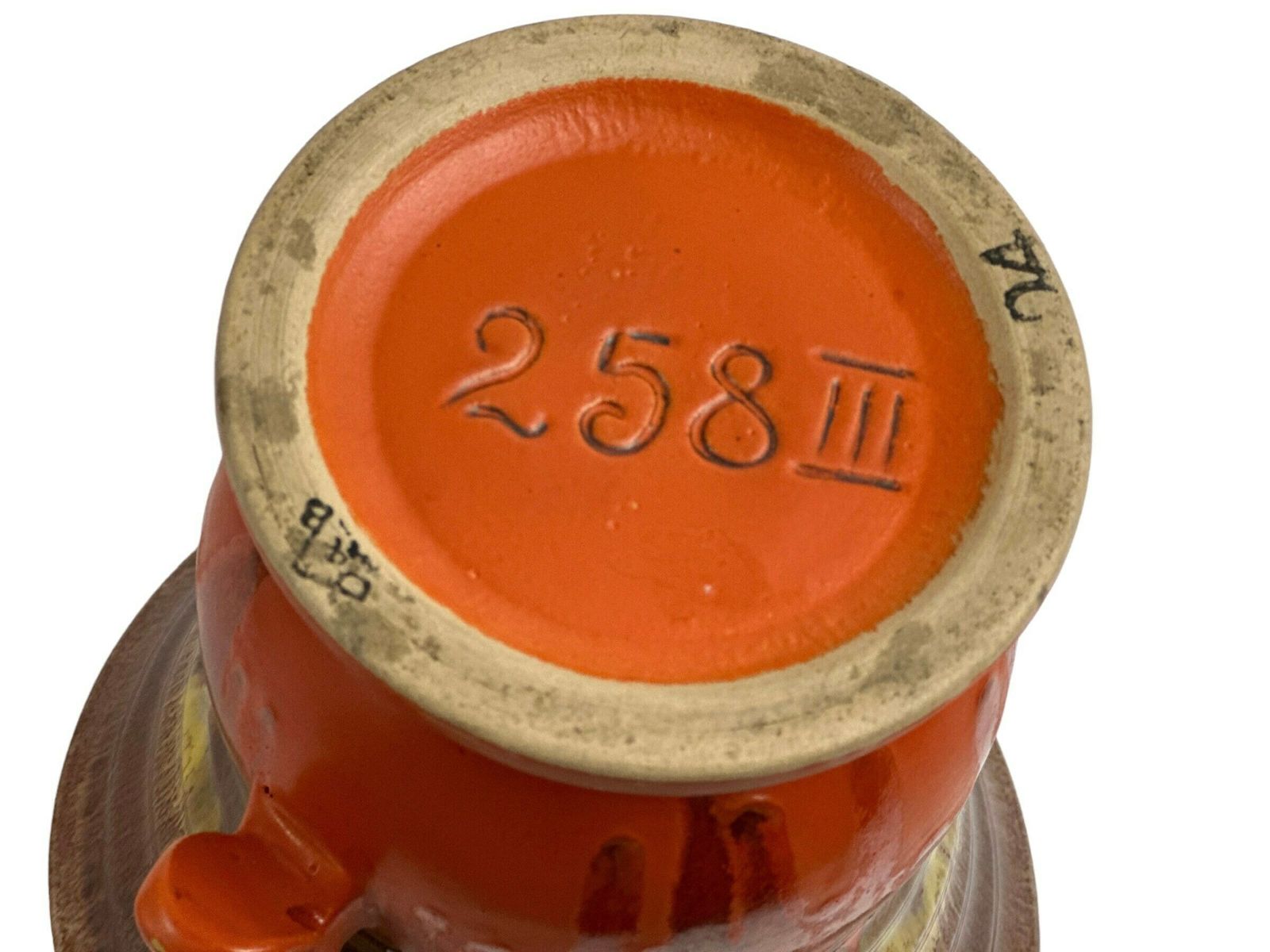 Dümler & Breiden, West Germany Vase, Art Deco Form With Running Glaze. Beige, Yellow And Orange photo for sale