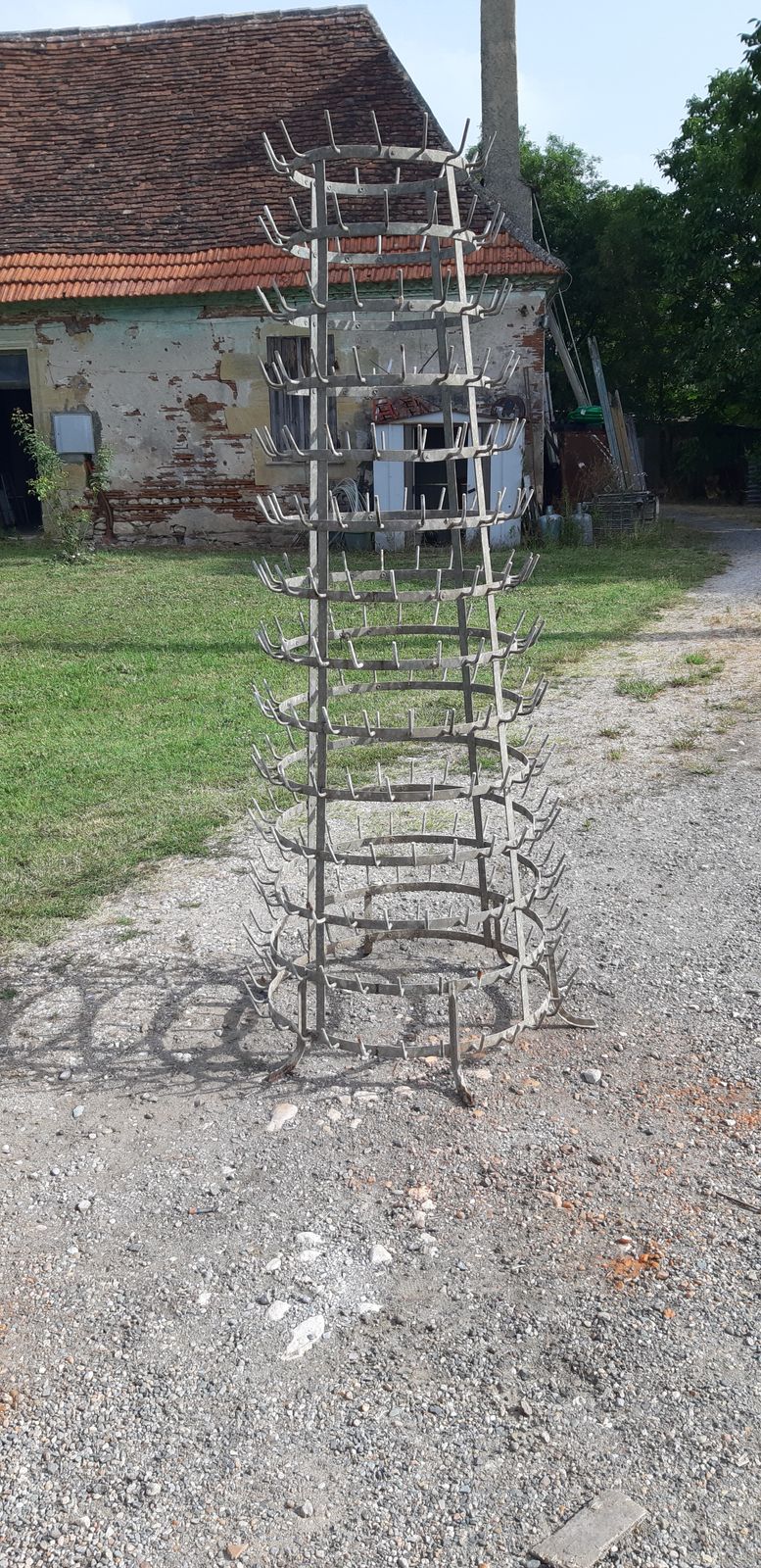 Old Bottle Drainer "Hedgehog", 1930s photo furniture