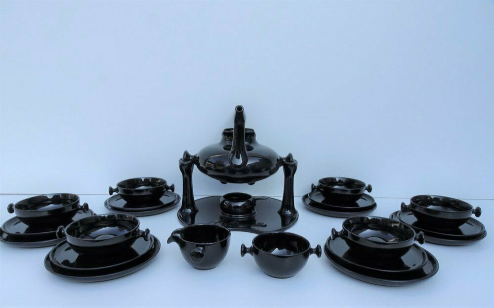 Model Zen Tea Service By Luigi Colani, Friesland, Germany, 1980s, Set Of 23 photo vinterior