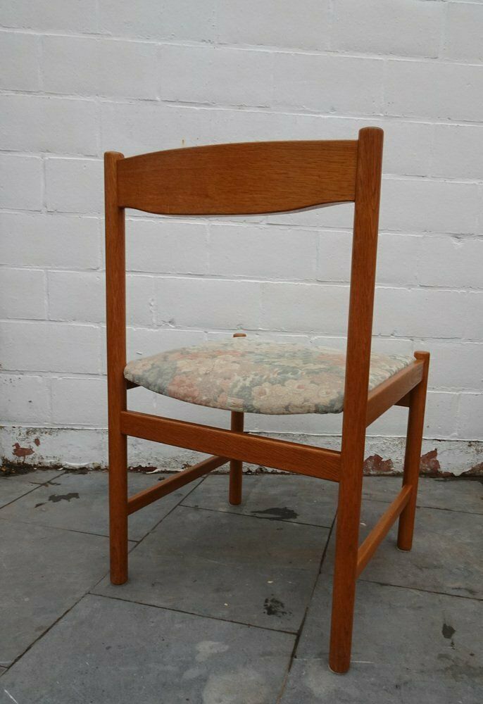 photo vintage Oak Chairs And Stool From Vanda Watervliet, Belgium, 1960s, Set Of 9