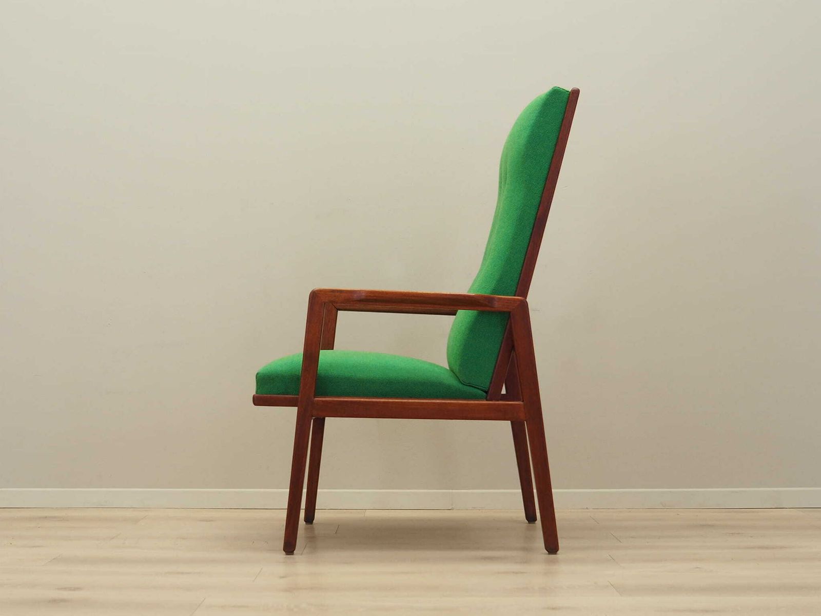 Teak Green Armchair, Danish Design, 1970s, Production: Denmark photo Furniture