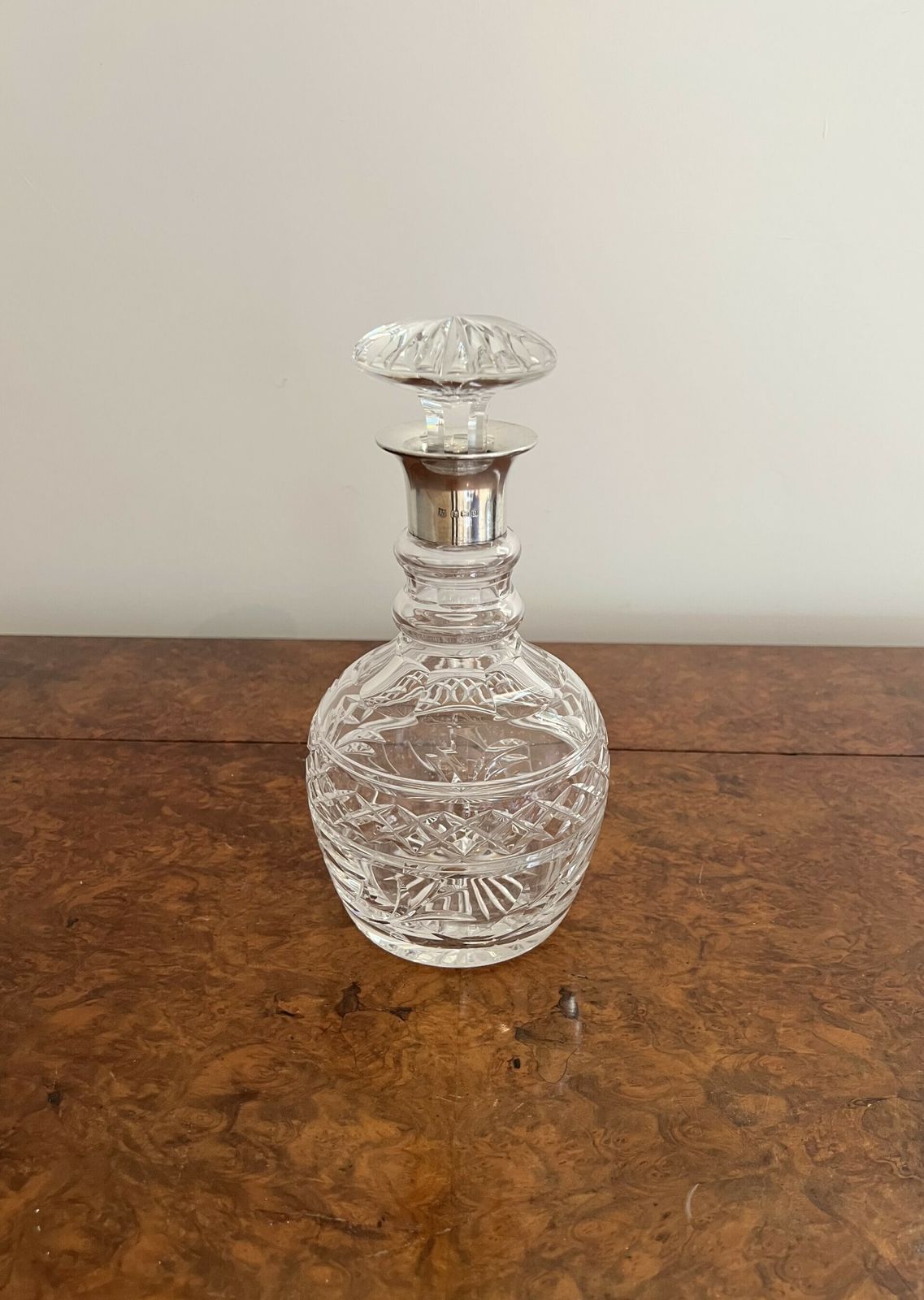 Quality Edwardian Silver Collar Decanter photo Home Decor