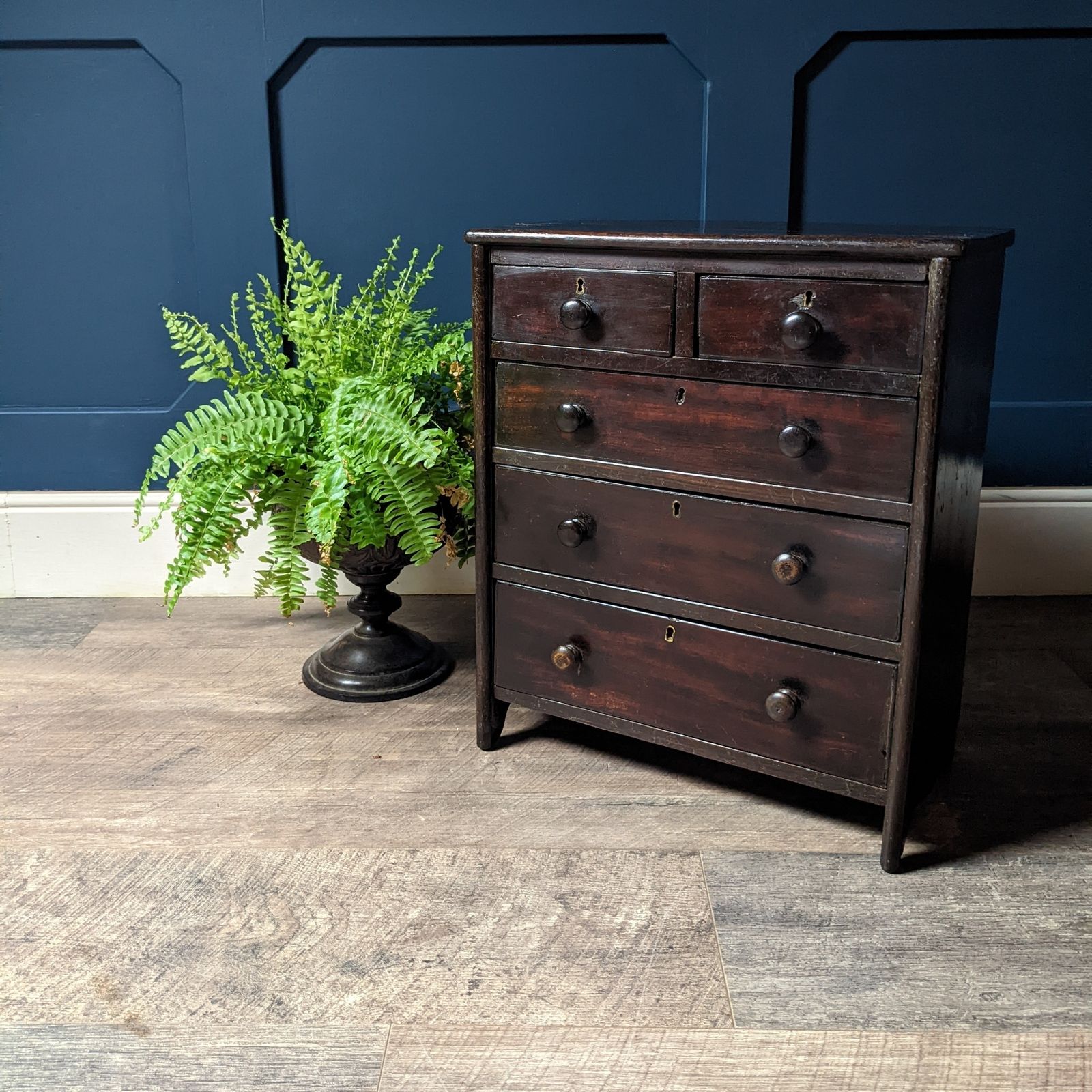 19th Century Apprentice Size Antique Chest Of Drawers