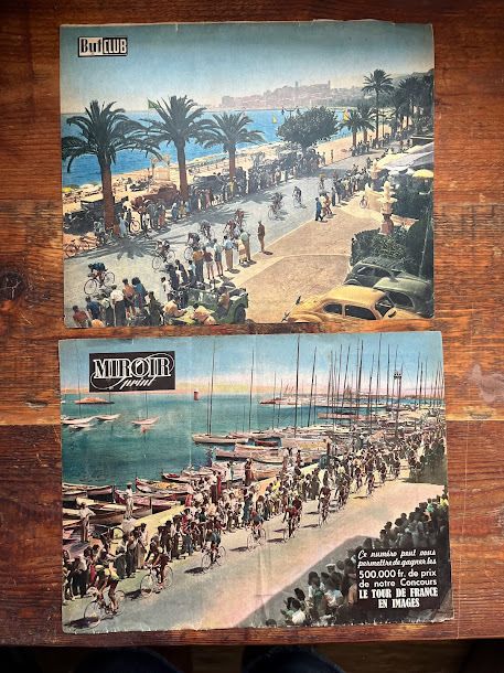 Tour De France Original Prints Nice Promenade Des Anglais 1949 / 1950