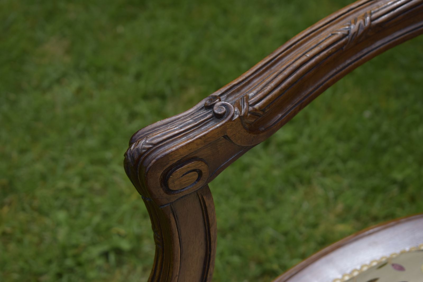 Antique French Walnut Couch, 1800s photo buy