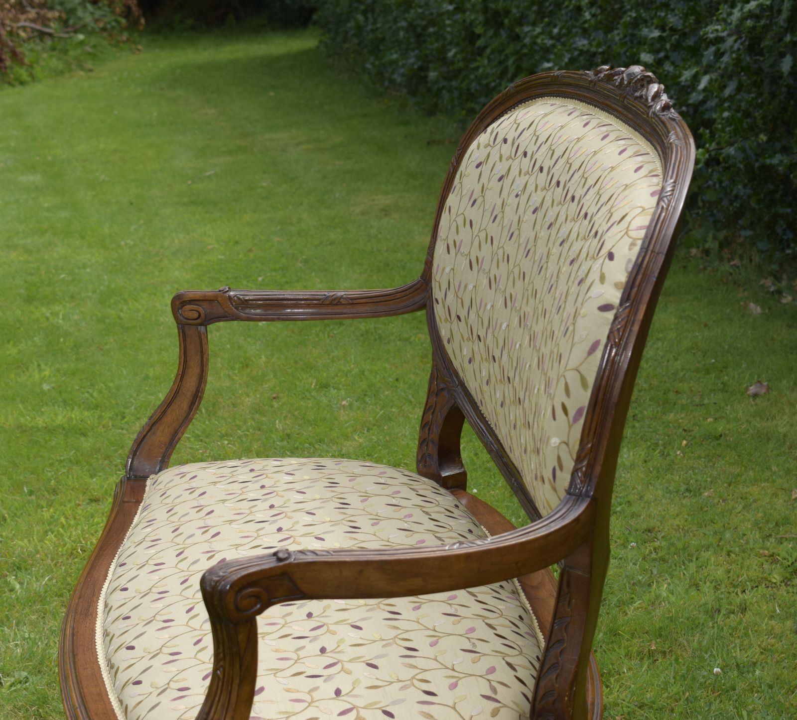 photo buy Antique French Walnut Couch, 1800s