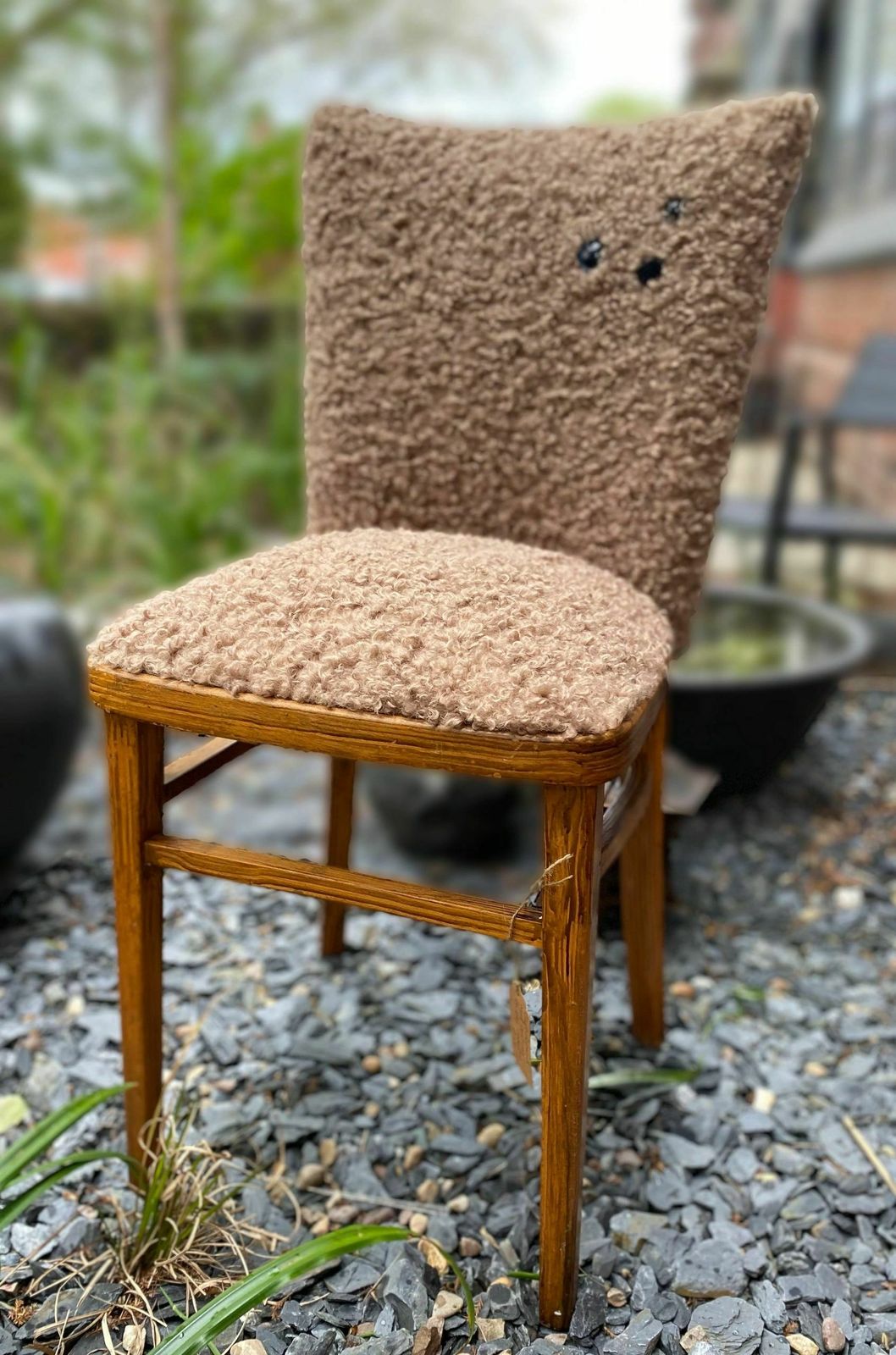 Teddy Fur Occasion Chair, Mid 20th Century