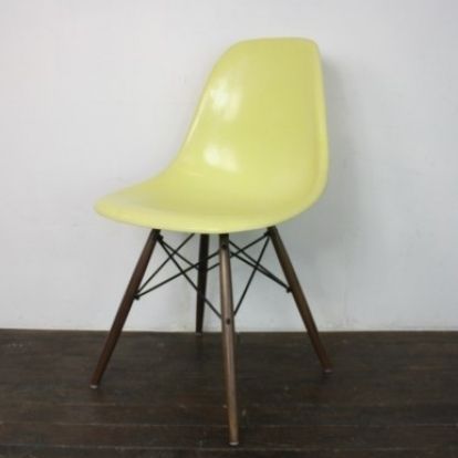 photo for sale Eames Herman Miller Dsw Side Chairs In Neutrals Grey/Light Ochre
