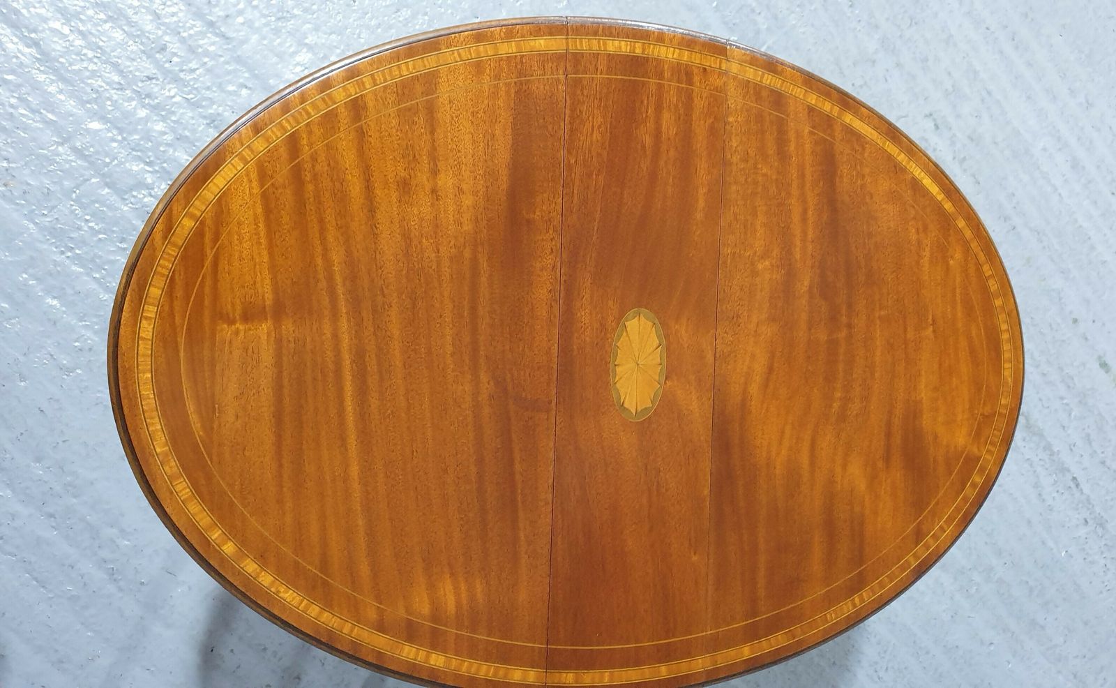 Fine Mahogany Inlaid Baby Sutherland Table photo vintage