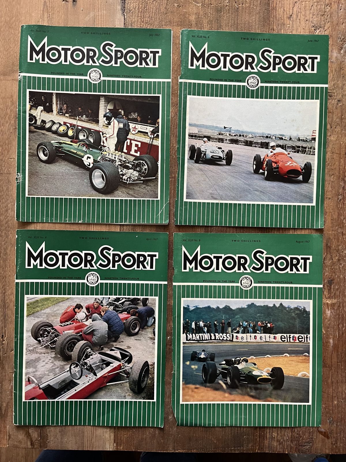Vintage Motor Racing Magazine Artwork 1967 photo for sale