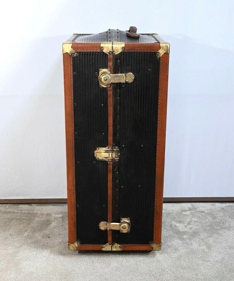 Secretaire Trunk, Mahogany Interior, Stamped Innovation – 1900 photo furniture