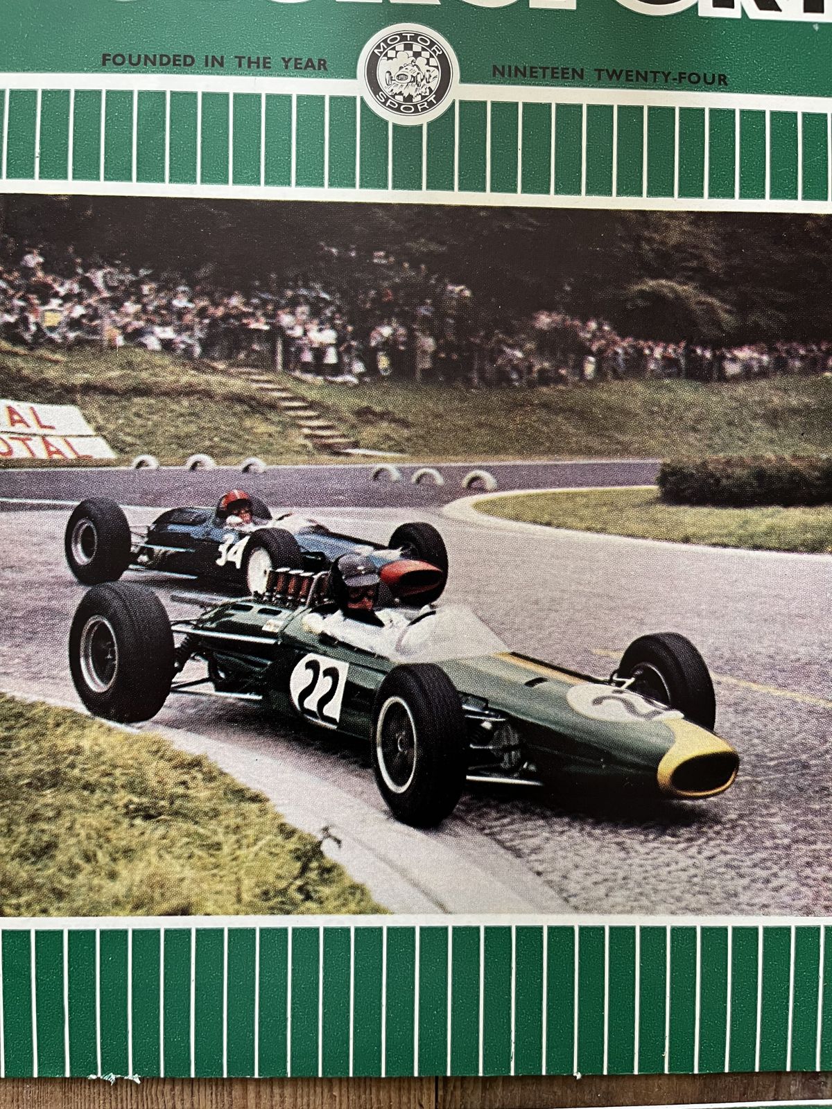 Vintage Motorsport Original Artwork 1964 photo Art