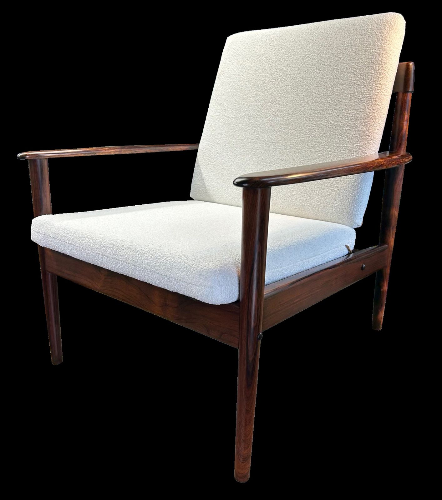 Danish Santos Rosewood Model 56 Armchair By Grete Jalk For Poul Jeppesen