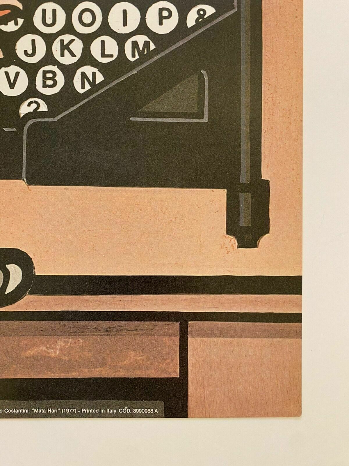 Flavio Costantini, 1977   Olivetti   Original Advertising Poster 68 X 48 Cm photo vintage