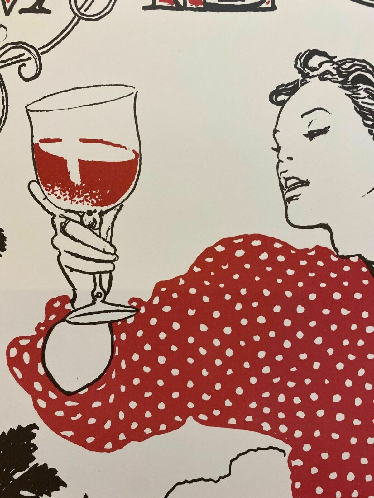 photo buy Milo Manara, 1980 Ca   Valpolicella   Original Vintage Affiche Cm 100 X 70