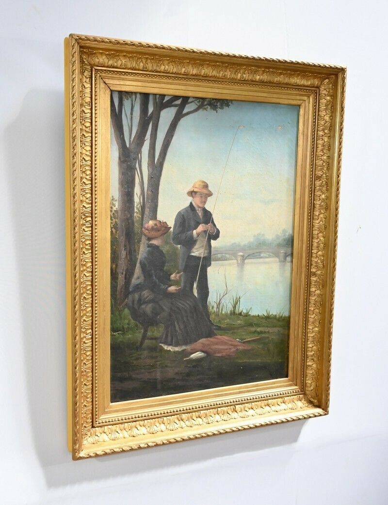 The Angler, 19th Century School – Late 19th Century photo furniture
