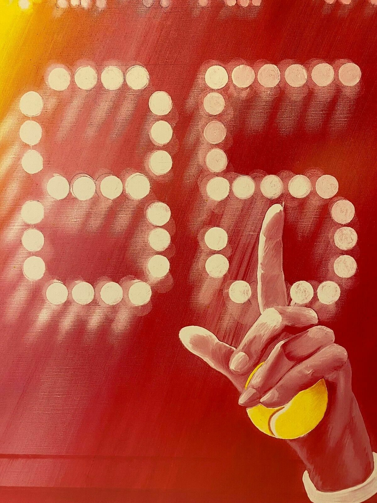 photo vinterior Jacques Monroy, 1985   Roland Garros 85   Advertising Vintage Affiche