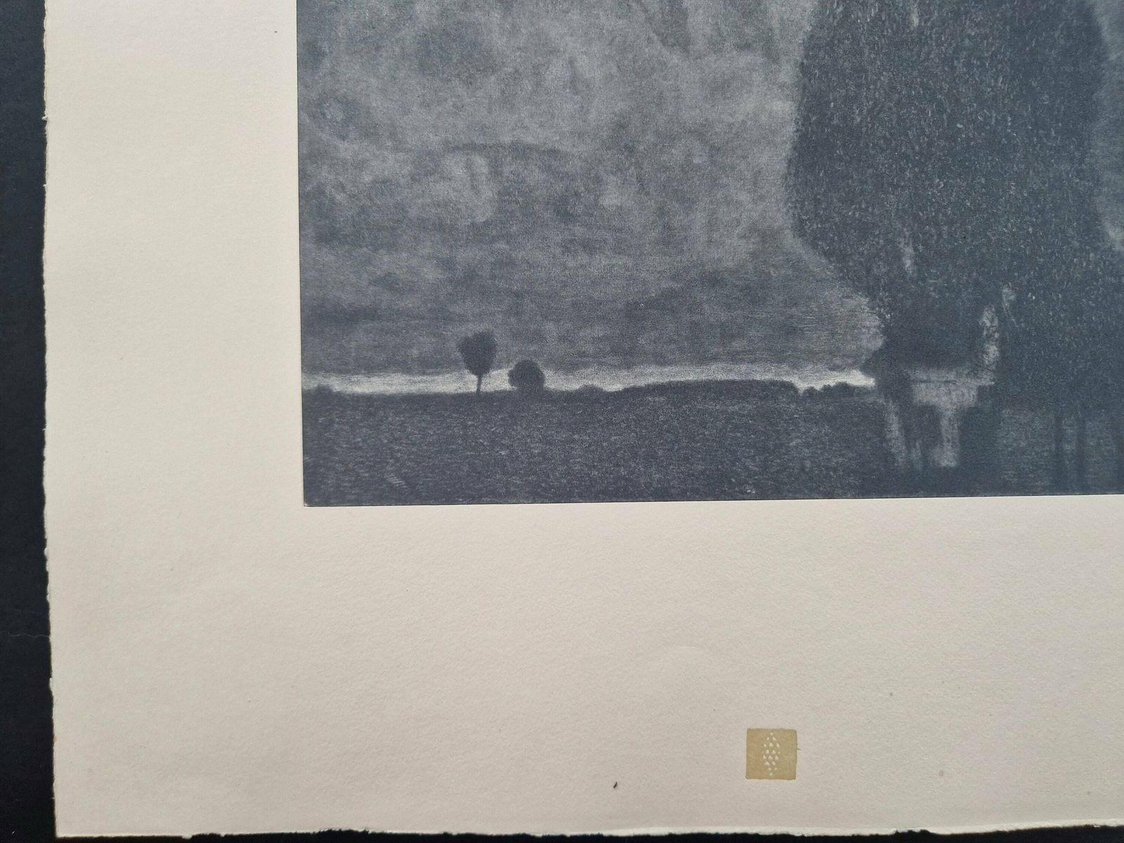 Gustav Klimt Thunderstorm Collotype On Paper, Das Werk 1914, Art Nouveau Wall Art Print photo buy