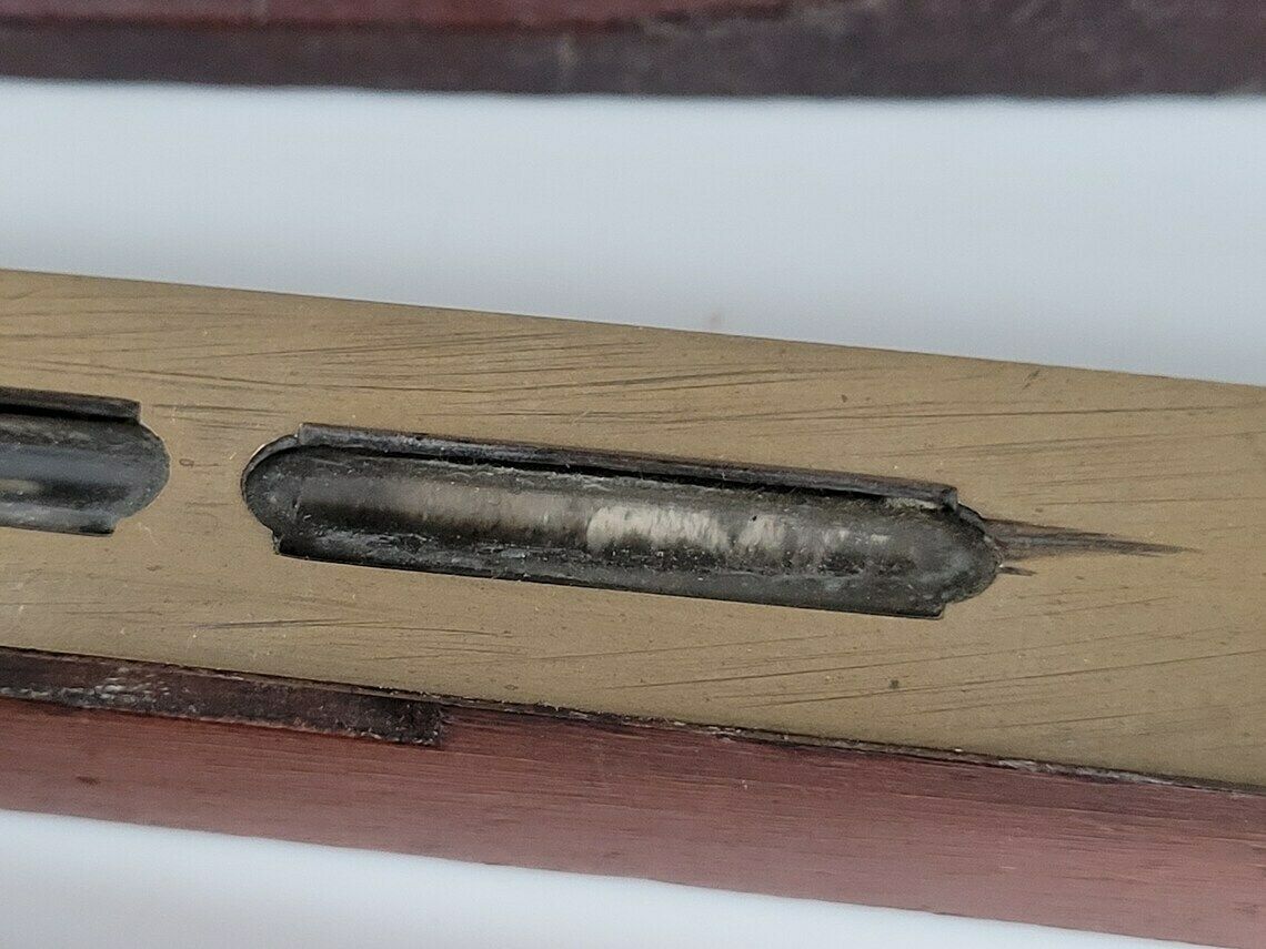 Set Of Three Antique Spirit Levels / A. Mathieson Of Glasgow / Antique Tools photo 55.0