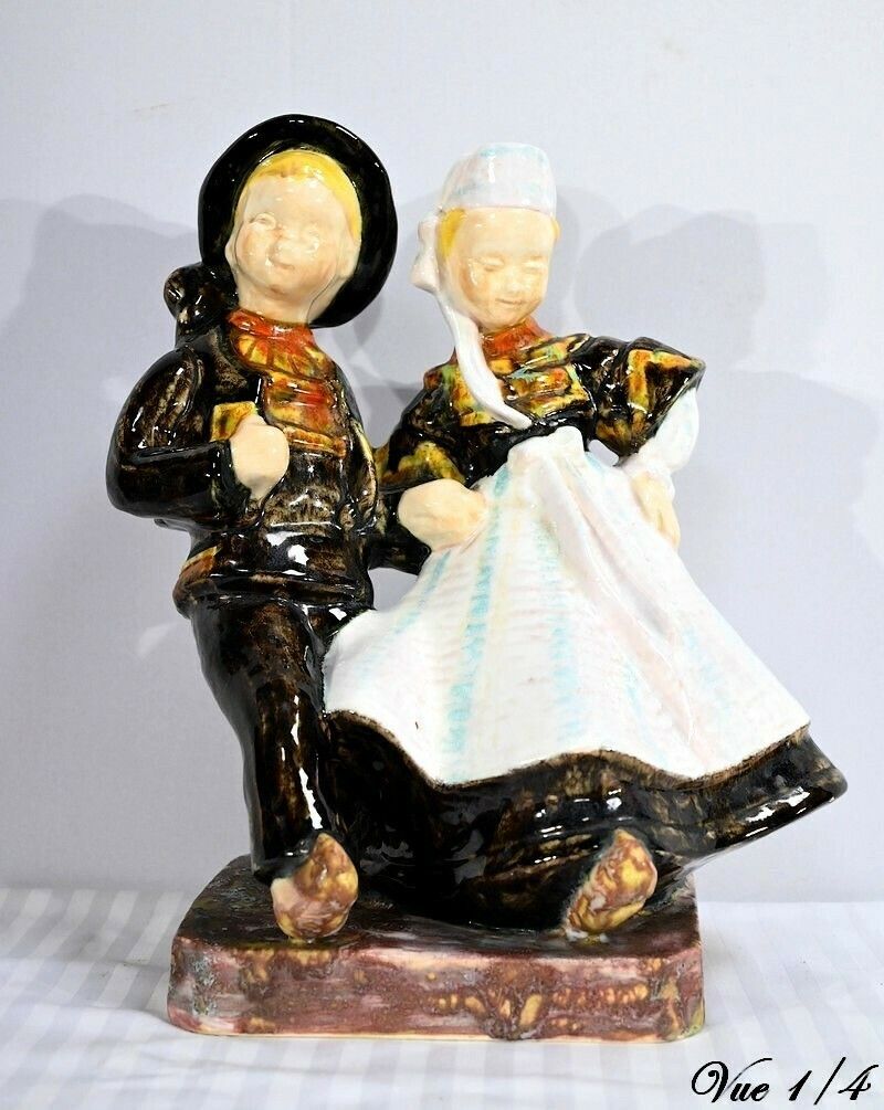 Earthenware Sculpture, Signed Bel Delcourt, Hb Henriot – 1960 photo Home Decor