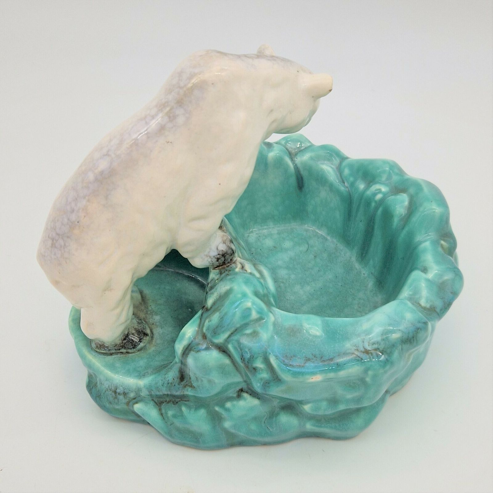 photo furniture Art Deco Ceramic Bowl With Polar Bear By Ditmar Urbach. 1930   1935