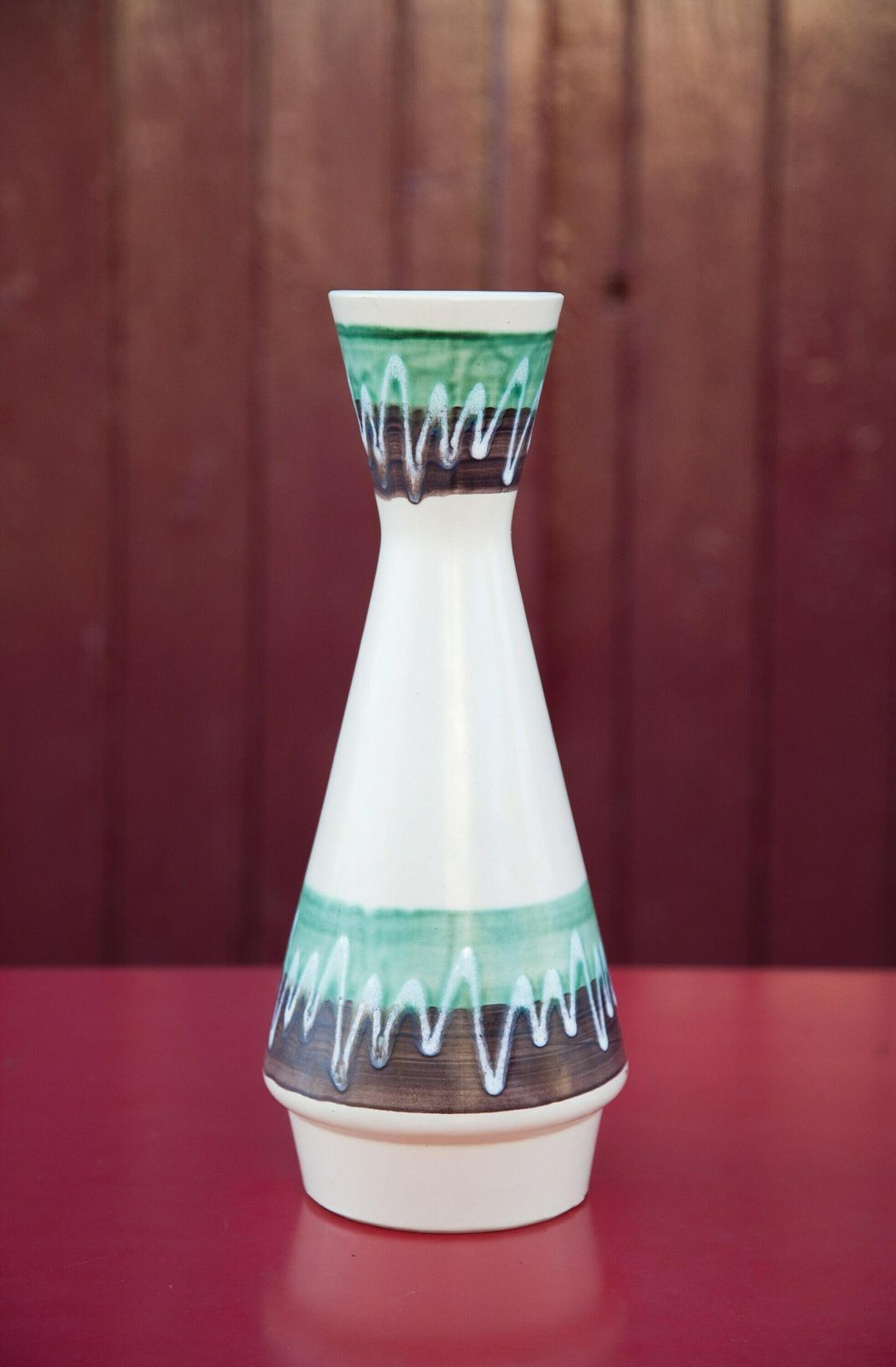 Vase West Germany 272/35, German Ceramic Vase With Handle, Flower Pot, Pottery, Kitchen Decoration, Home Decor, photo Home Decor