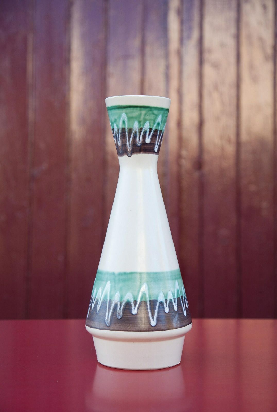 Vase West Germany 272/35, German Ceramic Vase With Handle, Flower Pot, Pottery, Kitchen Decoration, Home Decor, photo vinterior