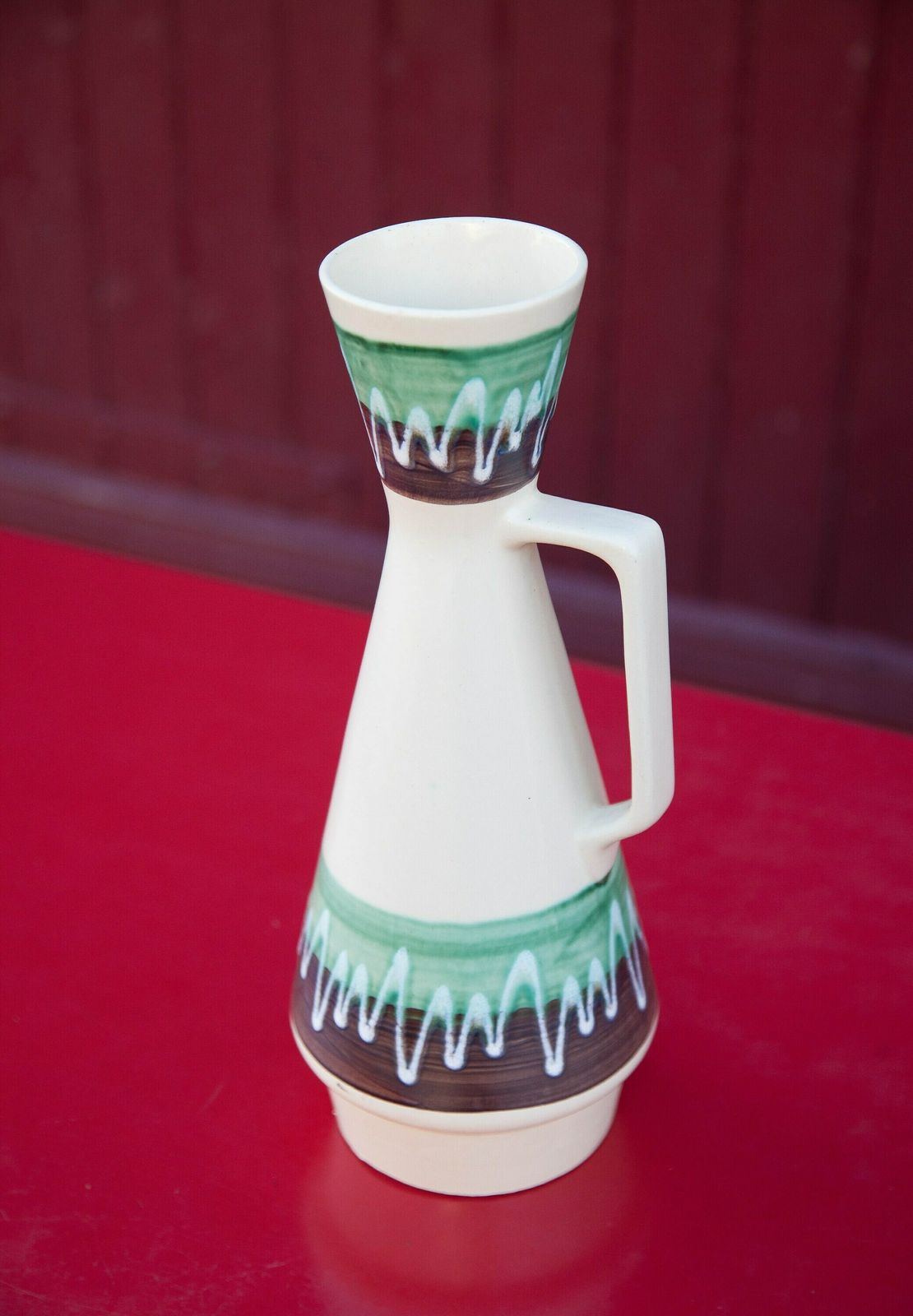 Vase West Germany 272/35, German Ceramic Vase With Handle, Flower Pot, Pottery, Kitchen Decoration, Home Decor, photo buy