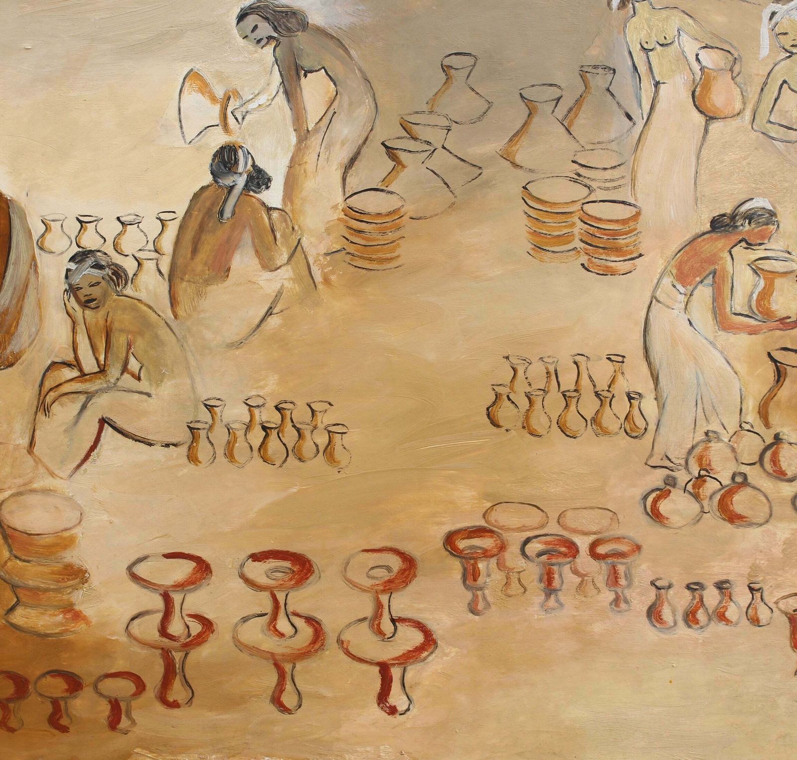 photo vinterior Balinese Pottery Market' By Régine Van Den Broek D'obrenan (1931)