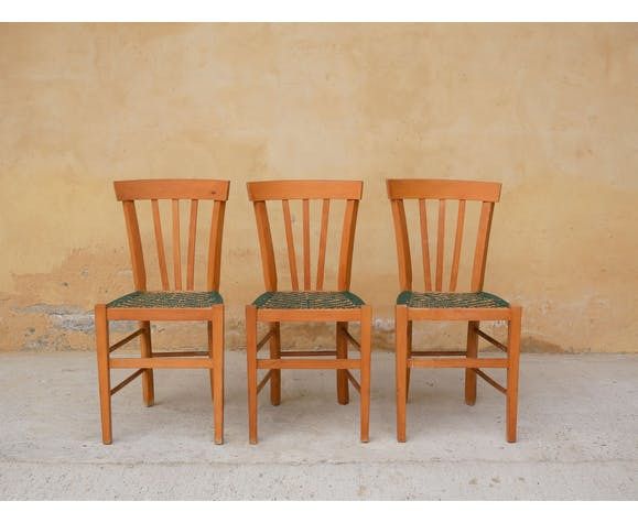 photo furniture Cane Country Chair In Wood And Rattan