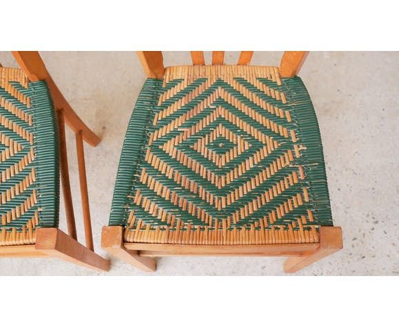 photo buy Cane Country Chair In Wood And Rattan