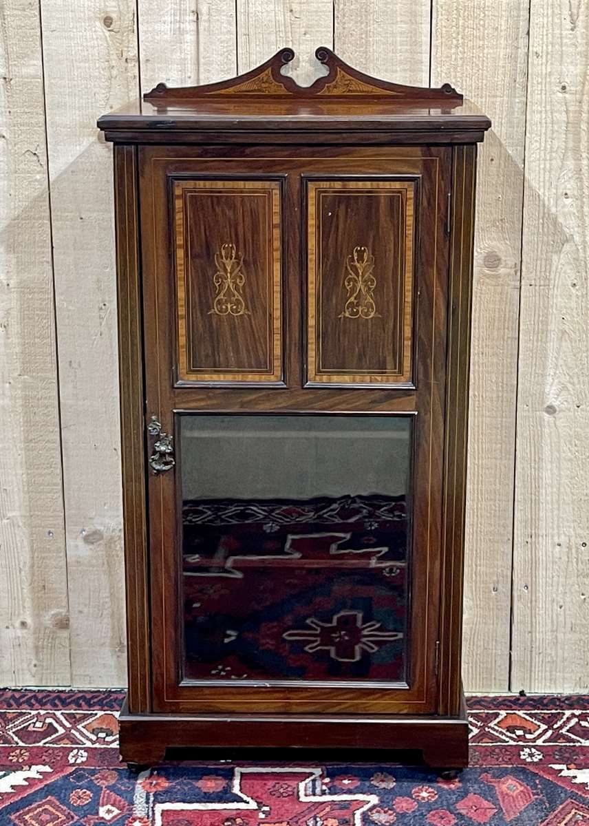1 Door Mahogany Bookcase, English Work From The 19th Century photo 900.0