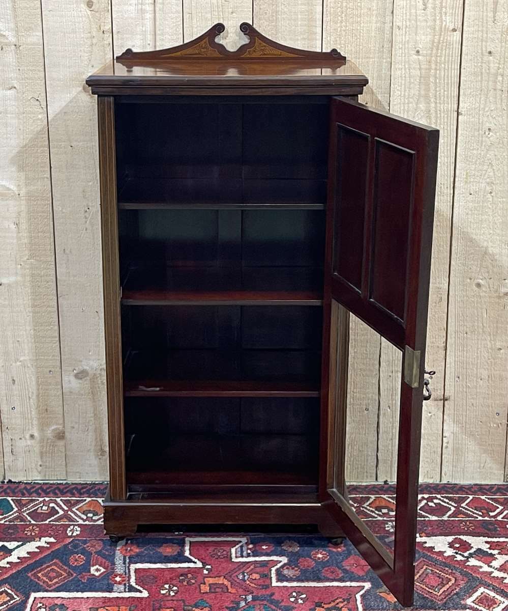 photo furniture 1 Door Mahogany Bookcase, English Work From The 19th Century
