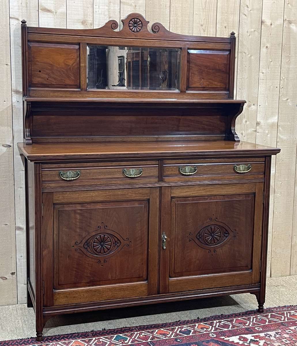 Early 20th Century English Art Nouveau Mahogany Sideboard photo vinterior