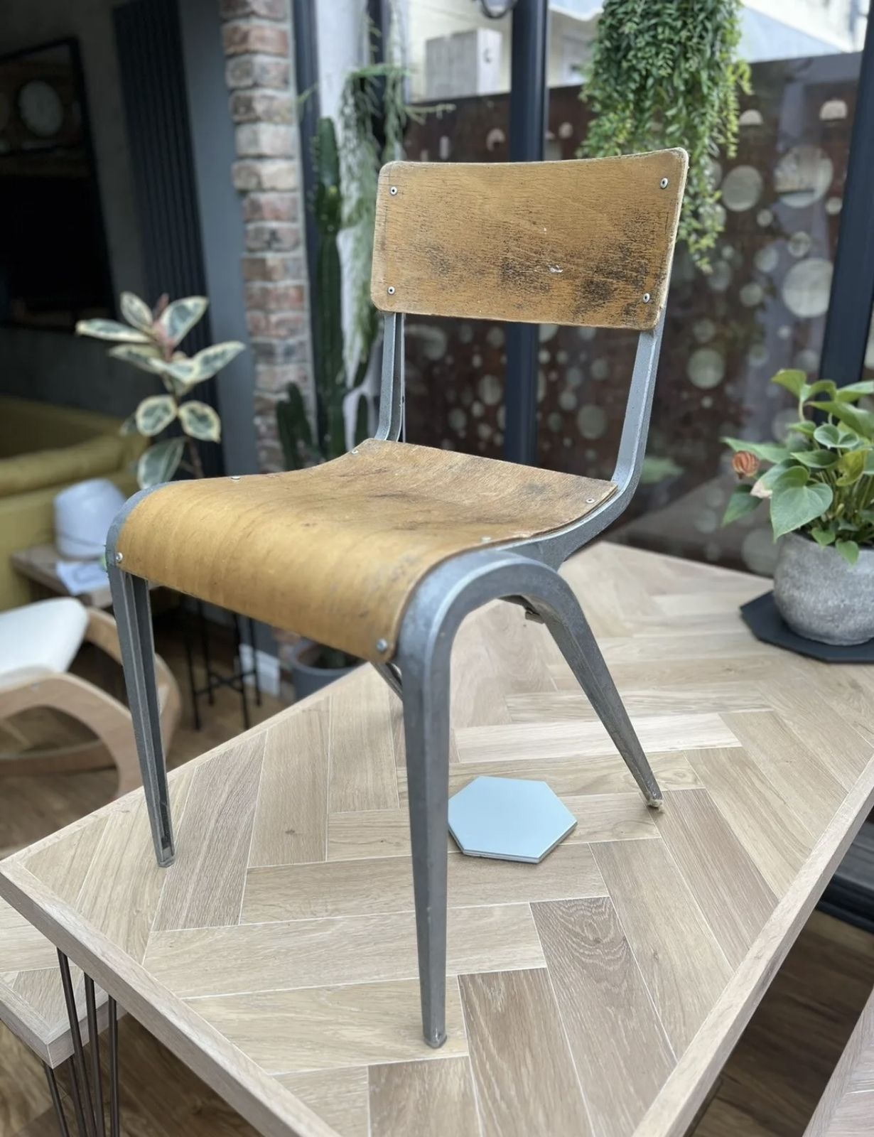 1950’s James Leonard Esavian Esa Stacking Dining Chairs – Set Of Six photo for sale