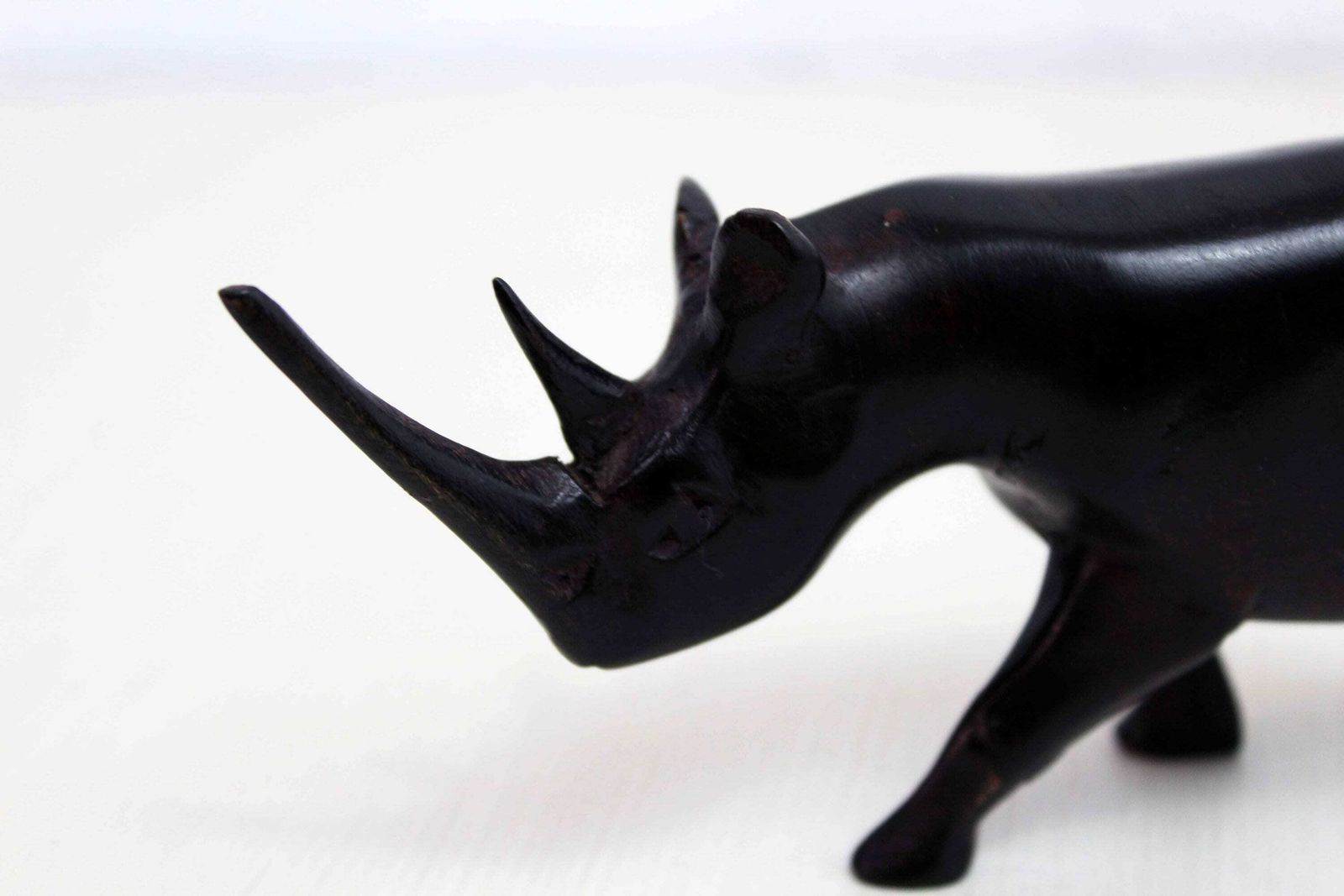 photo furniture Rhino Wooden Figurine 1970, 1970s
