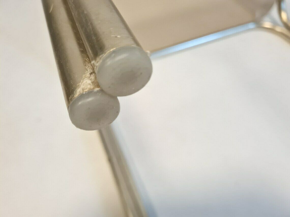 photo for sale Vintage Modern Mid Century Table With Smoked Glass
