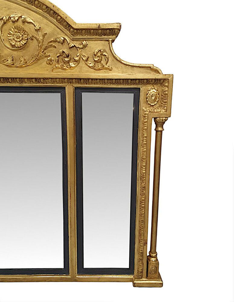 A Fabulous Late 19th Century Adams Design Giltwood Compartmental Mirror photo Home Decor