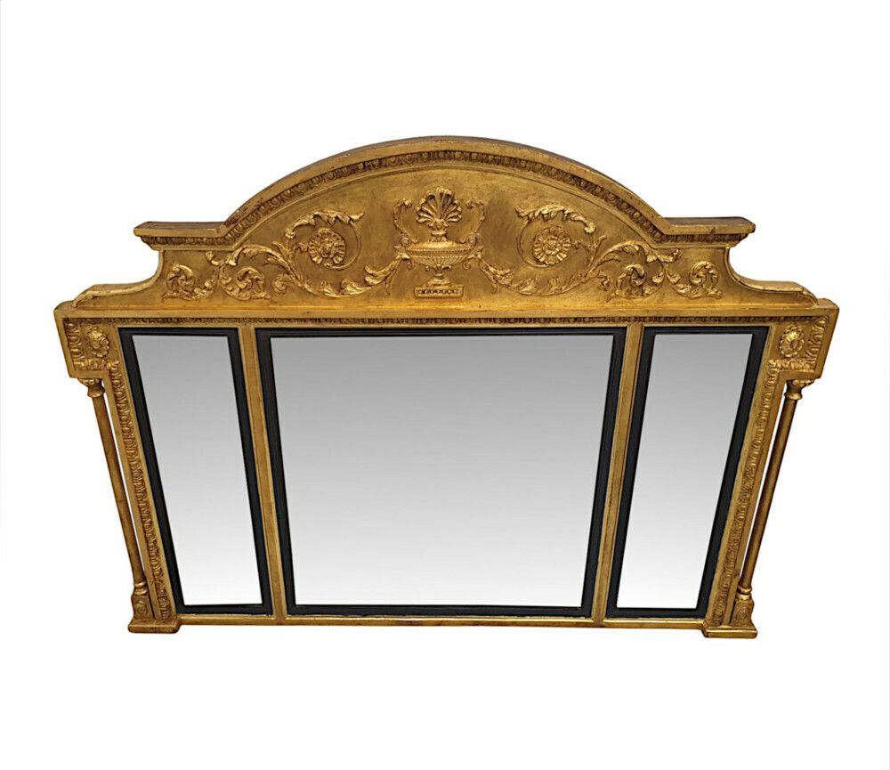 A Fabulous Late 19th Century Adams Design Giltwood Compartmental Mirror photo 4251.8607
