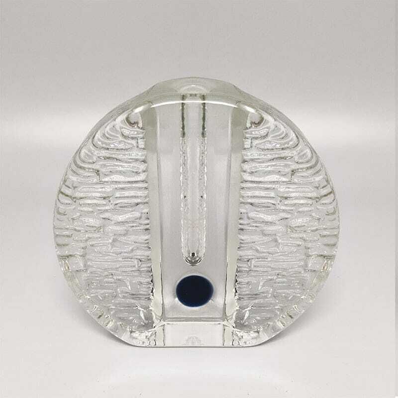 1970s Gorgeous Walther Glass Bullseye Vase By Heiner Düsterhaus. Made In Germany photo furniture