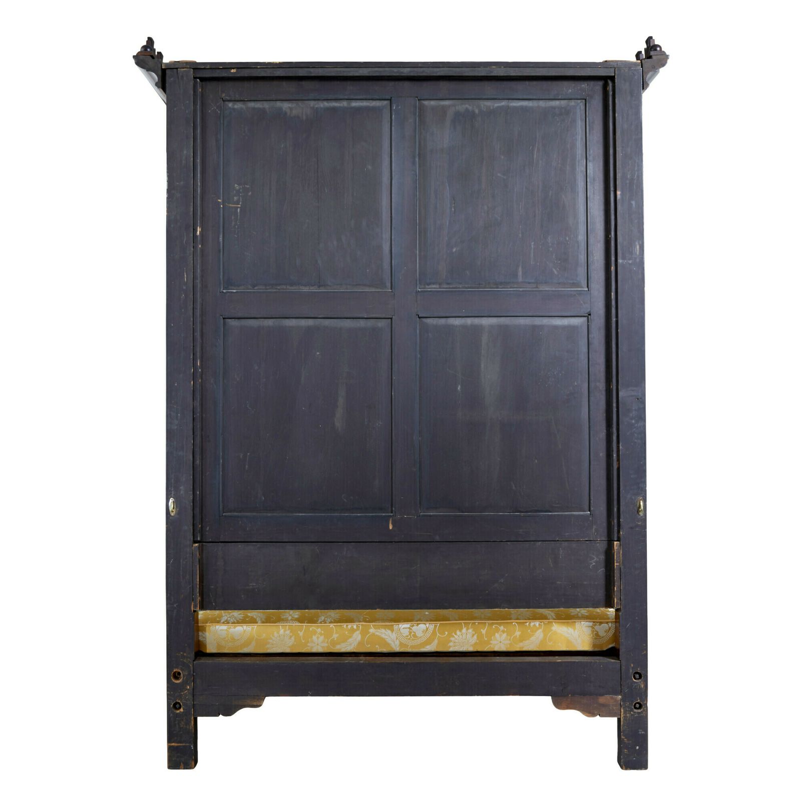 photo vinterior Rare 19th Century Mahogany And Porcelain 4 Poster Bed