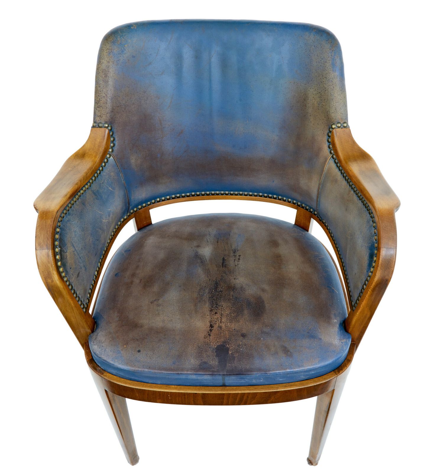 Pair Of Mid 20th Century Teak And Leather Armchairs photo furniture