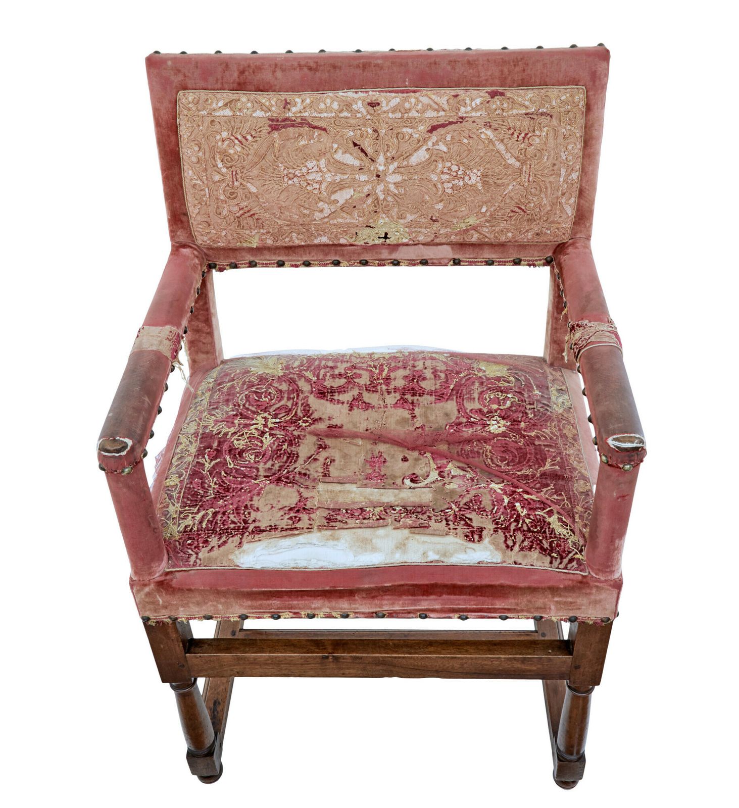 Set Of 4 19th Century Walnut Coronation Armchairs photo Furniture